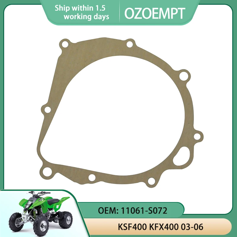 

OZOEMPT Engine Cylinder Crankcase Repair Gasket Apply to KSF400 KFX400 03-06 OEM: 11061-S072