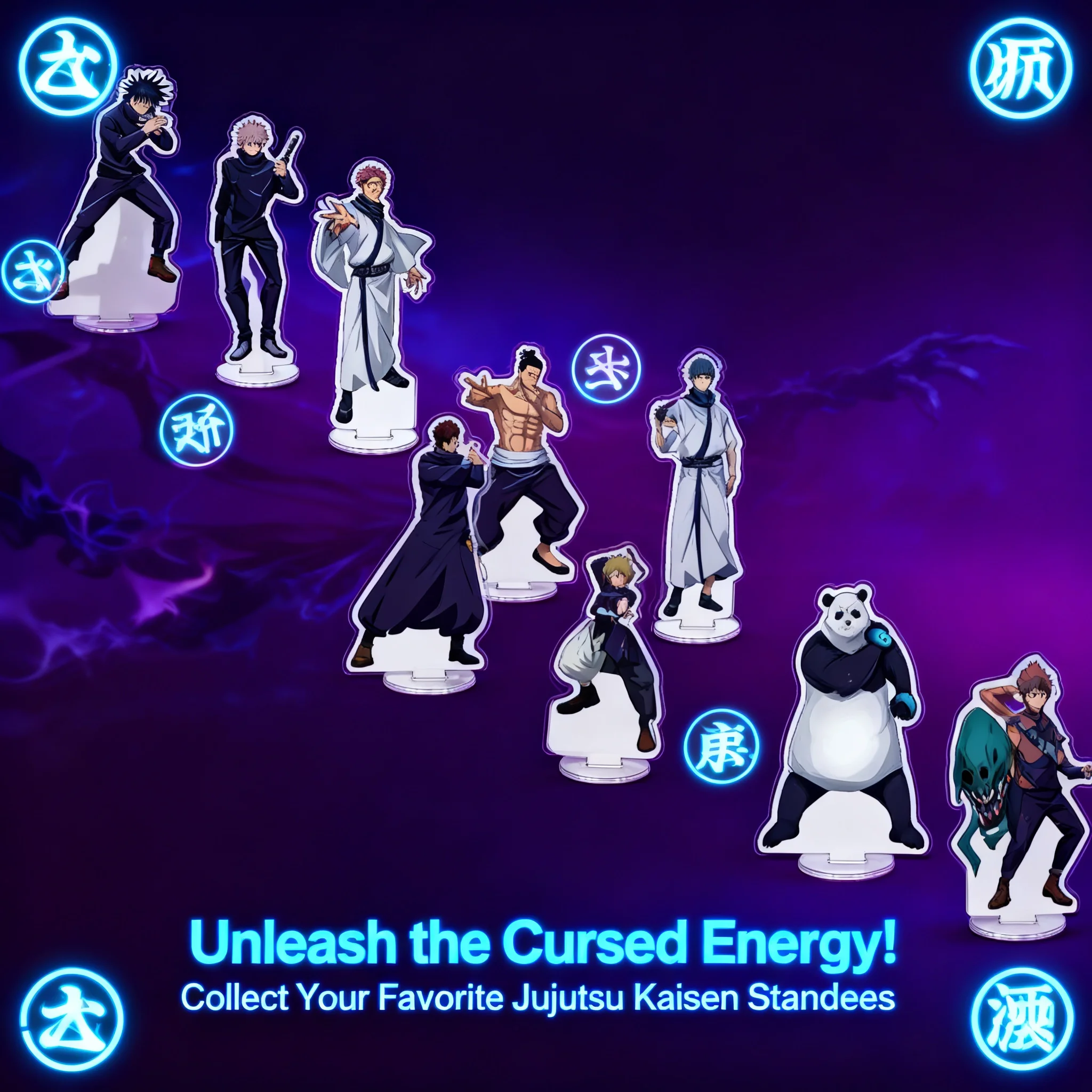 

Акриловая подставка Jujutsu Kaisen с фигуркой Годжо Сатору, аниме-декор для рабочего стола, коллекционный подарок для студентов, японская манга-атрибутика