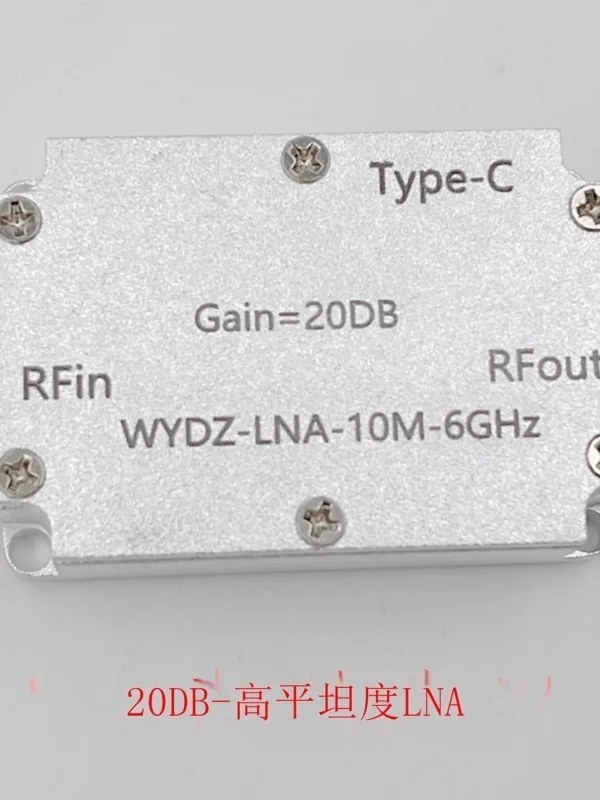 High flatness am-plifier 10M-6GHz gain 20DB RF si-gnal driver or receiver front-end