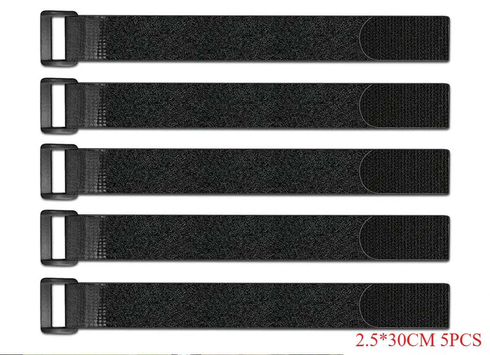 5/10PCS 2.5x20/30cm Reusable Bike Wheel Straps Nylon Hook Loop Cable Ties Durable Self Adhesive Fastening Straps