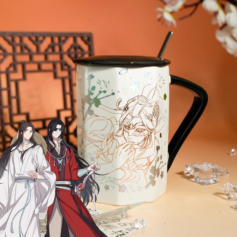 Heaven official’s blessing Mug cup anime products accessory Xielian Huacheng tian guan ci fu cartoon characters TGCF Ceramic cup