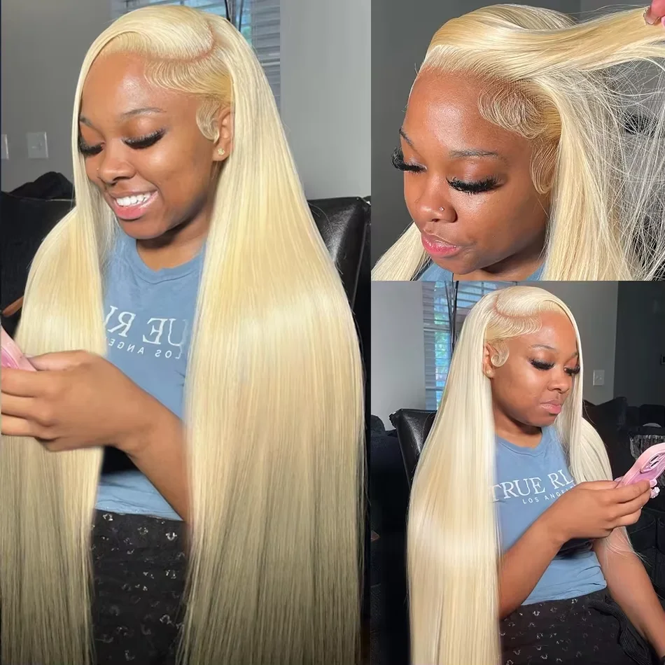 

40 Inch 250 Density 613 Blonde Lace Front Wig Human Hair 13X6 Hd Lace Frontal Wig Straight Lace Front Wigs Human Hair For Women