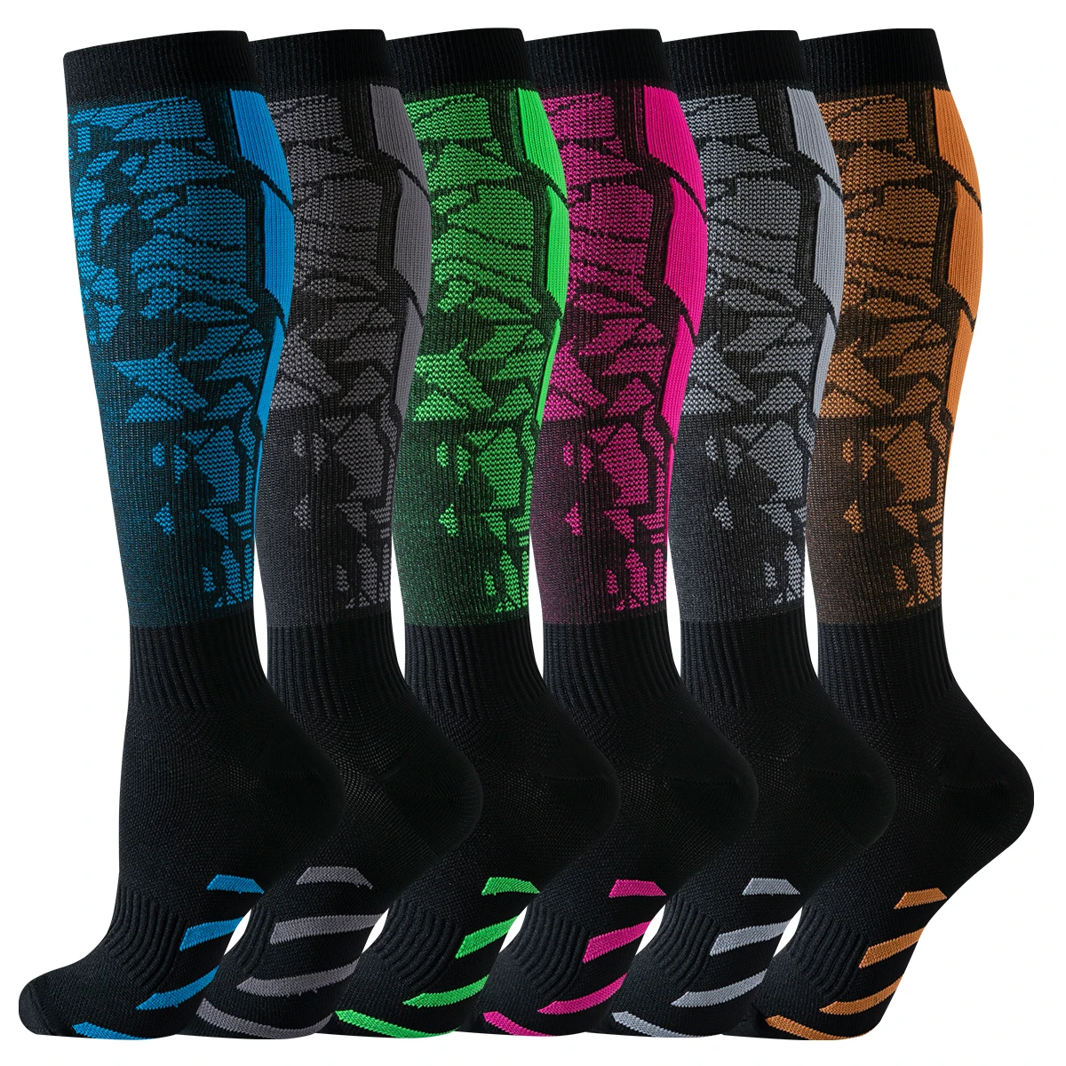 

6 Pairs Compression Socks Nurse Compression Socks Animal Sport Ladies Lady Women Running