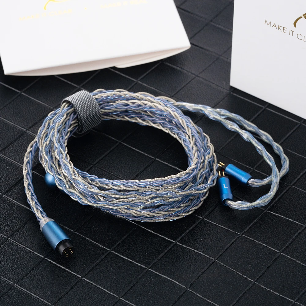 Kinera Ace 2.0 หูฟัง Modular สายอัพเกรด 2.5 + 3.5 + 4.4mm Balanced ปลั๊กที่ถอดออกได้เงินฟอยล์โลหะผสมทองแดง 0.78 2pin/MMCX