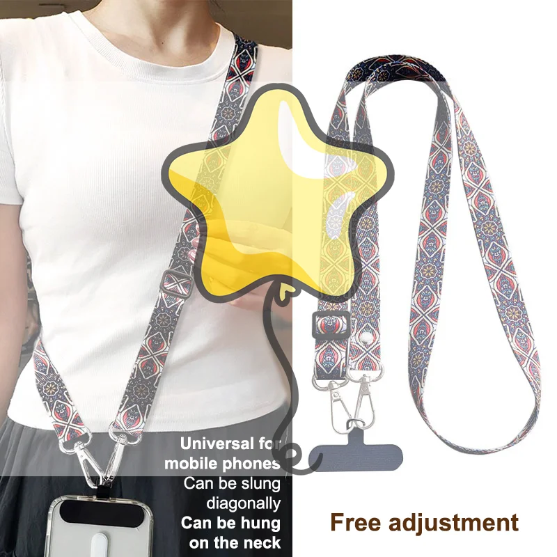 قابل للتعديل الهاتف المحمول الحبل Crossbody الرقبة حزام معلق الحبل مفتاح مكافحة فقدان حبل مع طوقا العالمي لجميع جراب هاتف