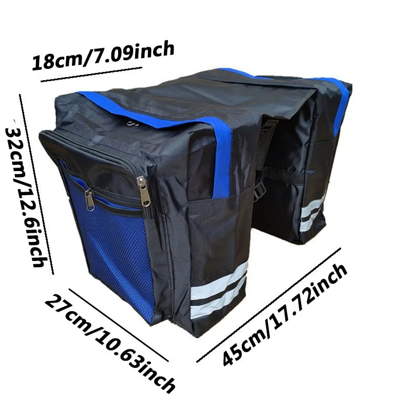 Radfahren Doppelseitiger Gepäckträger Fahrrad 2-in-1 Camo Trunk Bag Mountain Road Fahrrad Hecksitz Packtasche Gepäckträger Fahrradtasche – Detail 1