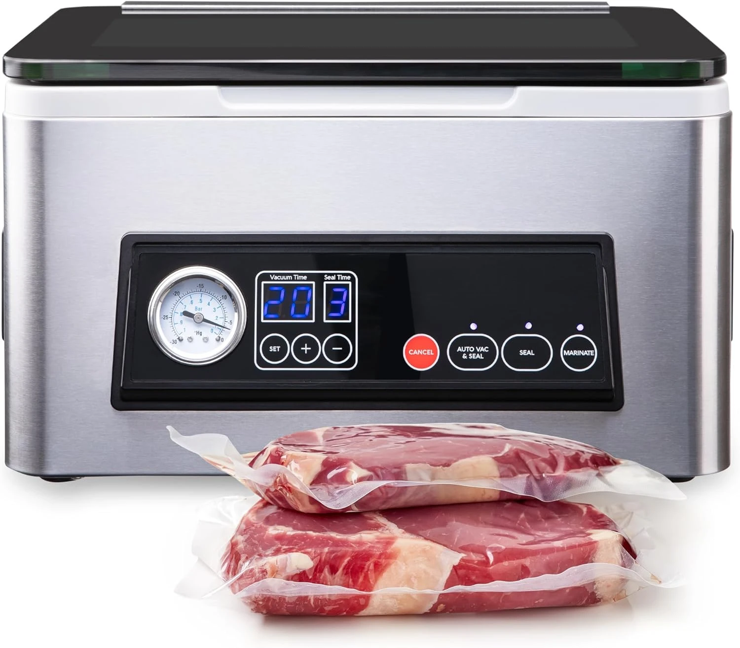 Chamber Vacuum Sealer Machine USV20 Ultra Series for Wet Foods, Meat Vacuum Packing Machine