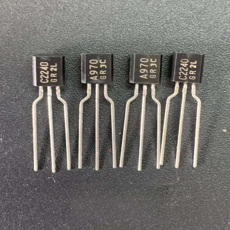 10 pcs/lot new original genuine (5pcs 2SA970+5pcs 2SC2240) 2SA970 2SC2240-GR C2240 A970 Audio amplifier pairing tube