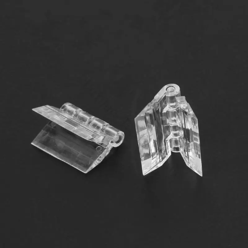 M89A Mini Hinge Transparent Plastic Folding Hinge Tools for Wood Box Jewelry Box Case