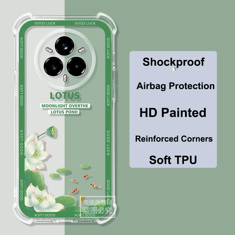 Realme 14 Pro Plus Air Cushion Shockproof Case For OPPO Realme 14 Pro Airbag Silicone Soft TPU Cover For Real me 12 11 10 Pro +