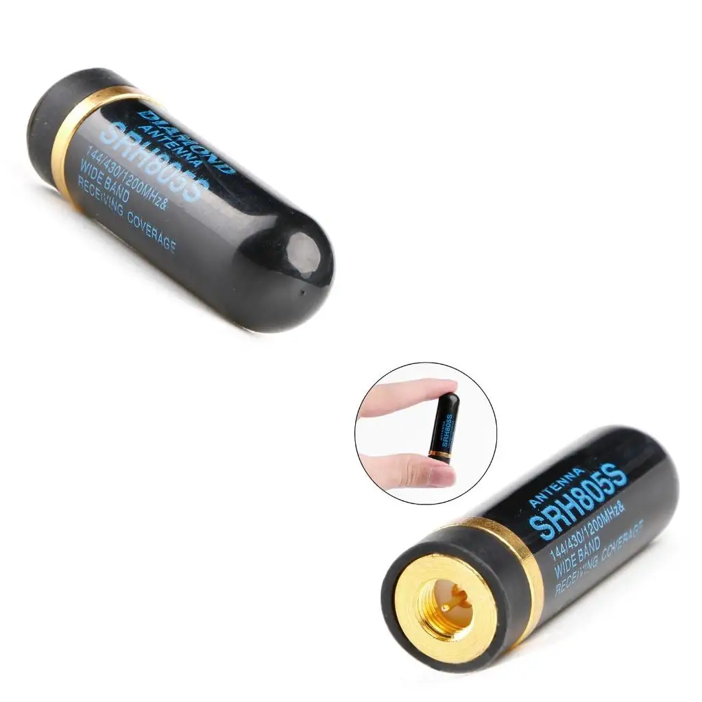 

SRH805 4.5cm Short Dual Band Antenna SMA-Male For YAESU For ICOM Ham Radio