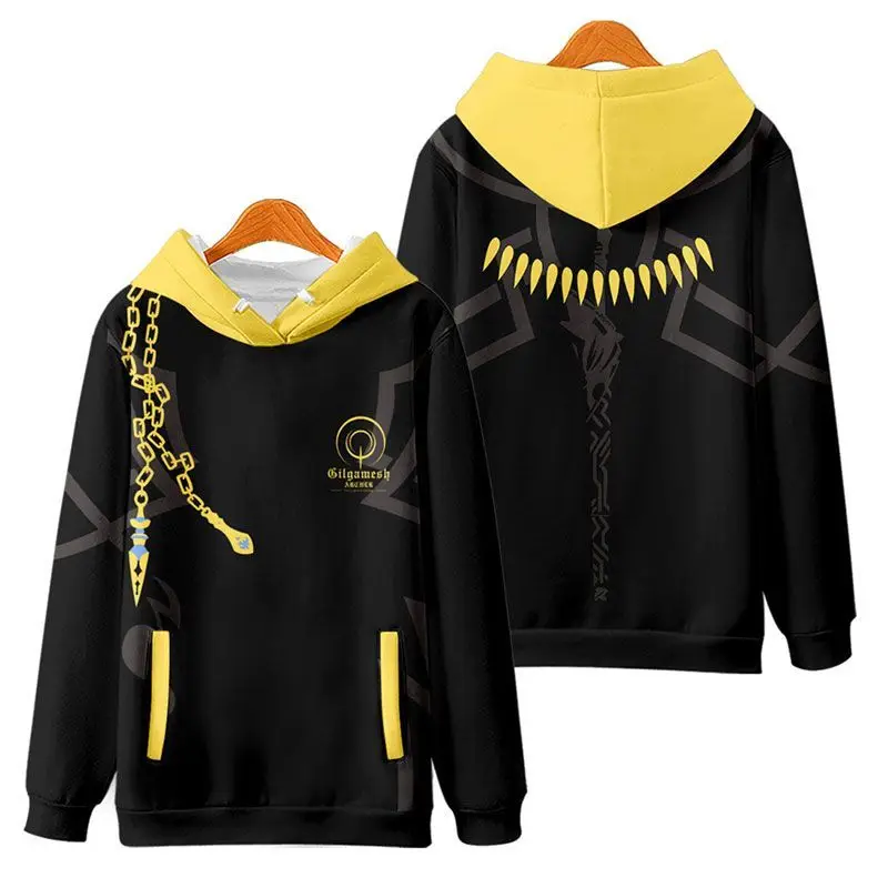 Fate Gilgamesh Cos Fall/Winter Sweater Fleece Jacket, Long Sleeve Hoodie