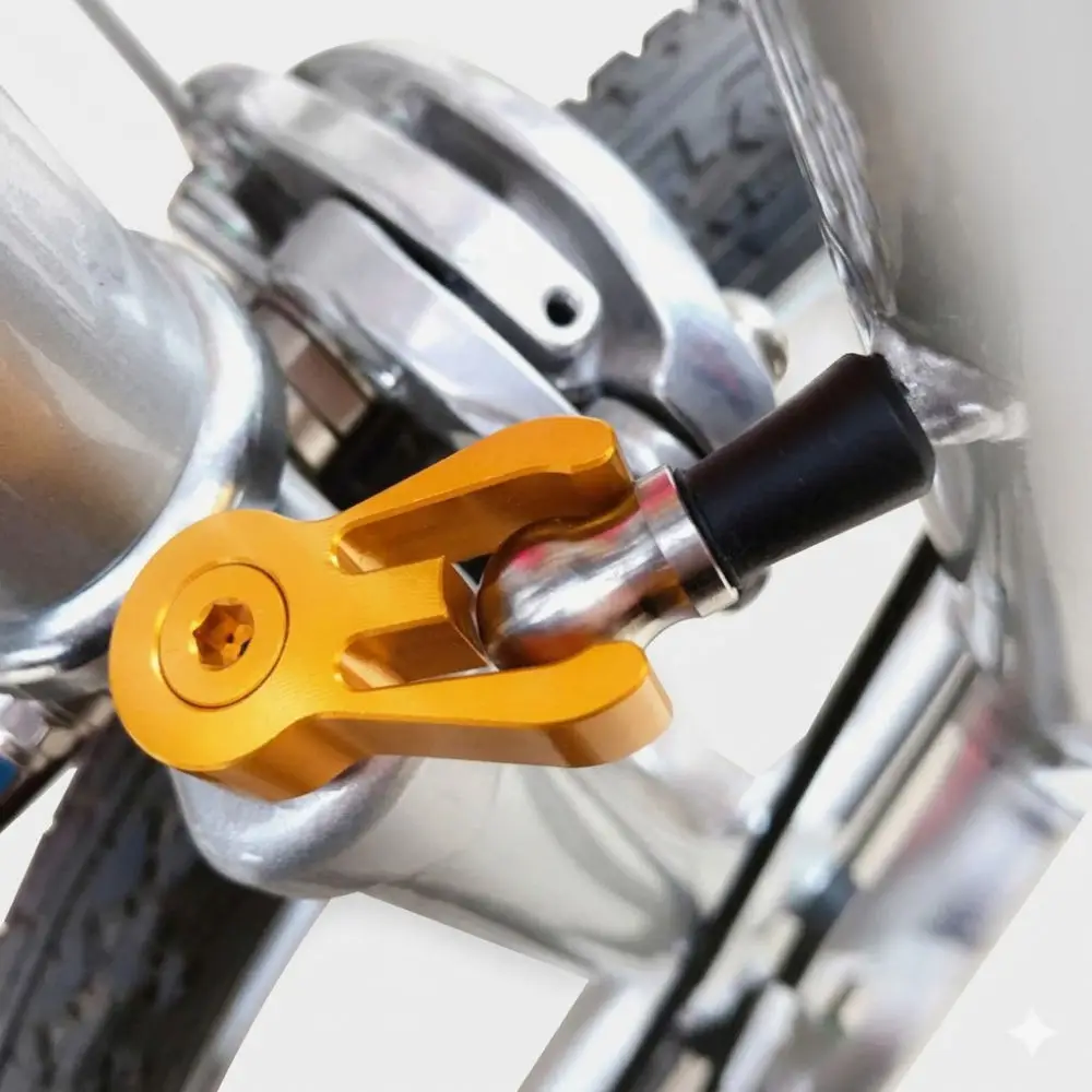 CNC Aluminium Alloy Foldable Bike Headtube Catch For Brompton 3sixty Replacement Steering Buckle Compact Cycling Tool