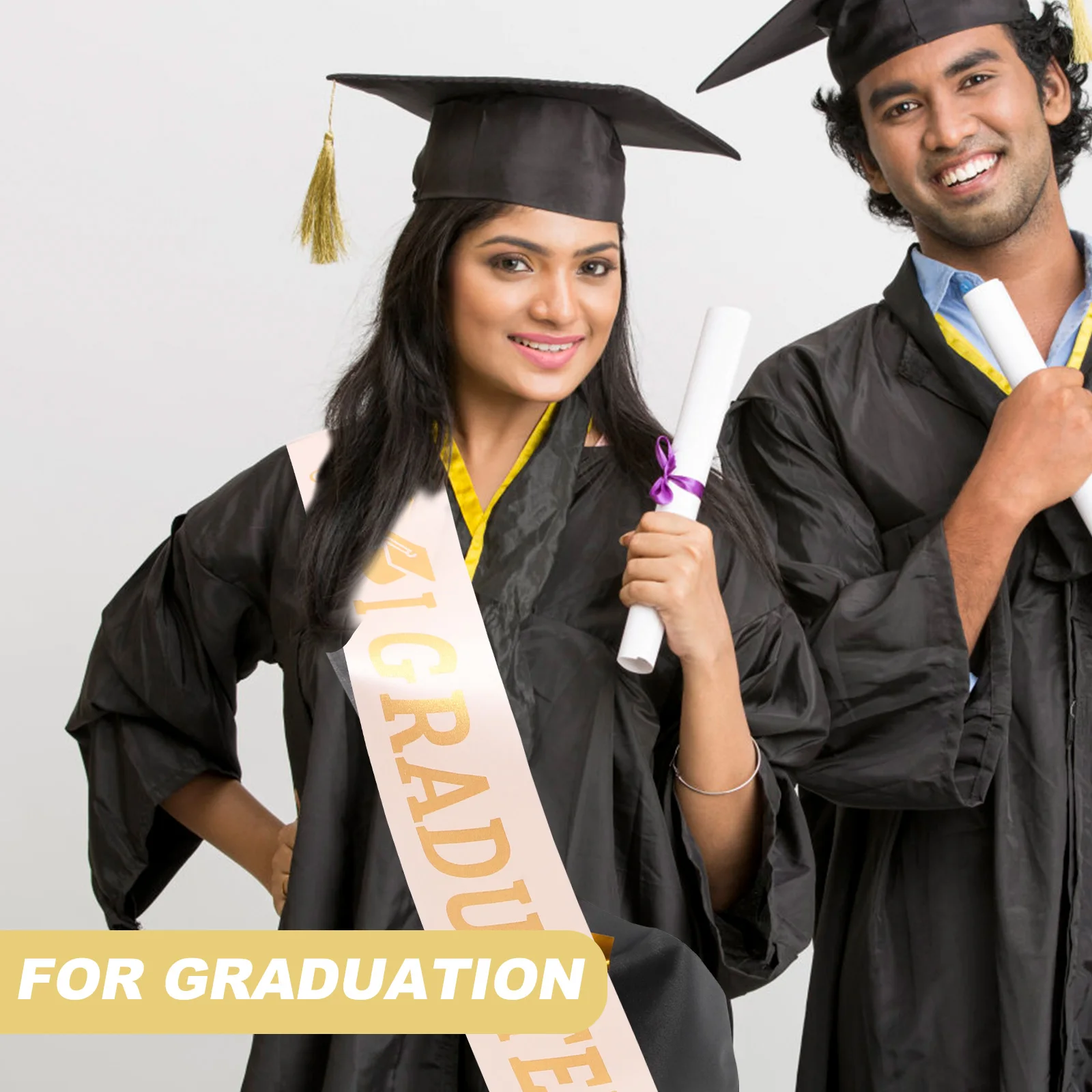 

1Set Alloy Graduation Crown Sash 2024 Rhinestone Tiara Kit Graduation Party Supplies Student Sash Graduate Party Supplies