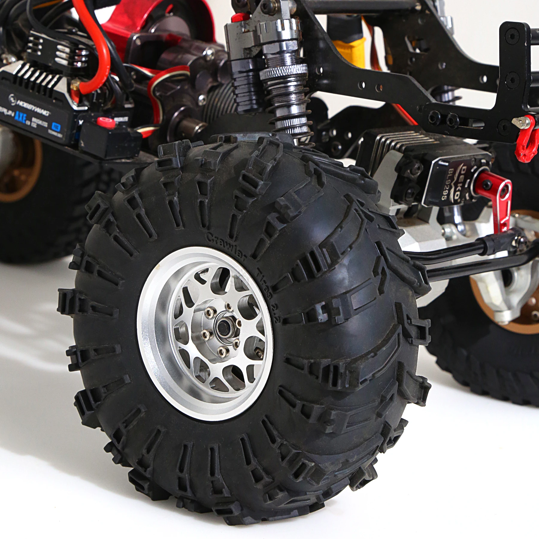 4pcs 2.2 Beadlock Wheels Aluminum for 1/10 RC Rock Crawler Car Axial Wraith RR10 SCX10 II III 90046 TRX4 TRX6 YETI D90 CC01