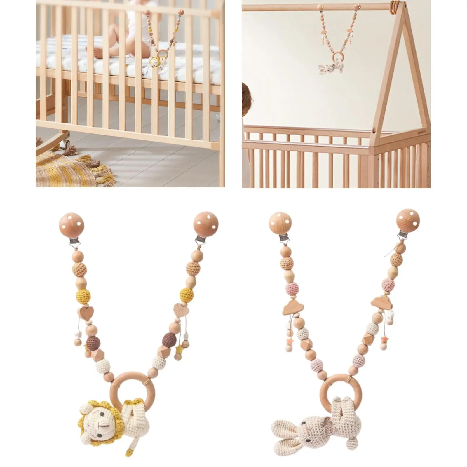 아기 침대 걸이 장난감 아기 진정 치아발육 장난감 아기 방 장식용