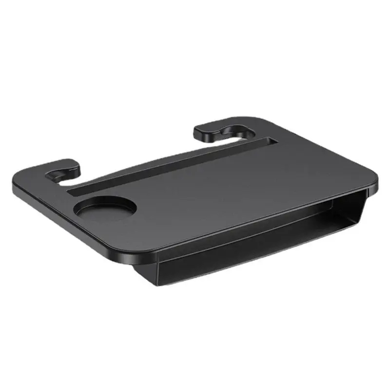 Bandeja de mesa para volante de coche, bandeja automática de doble uso para comer y trabajar, mesa espaciosa multiusos con portavasos para coche