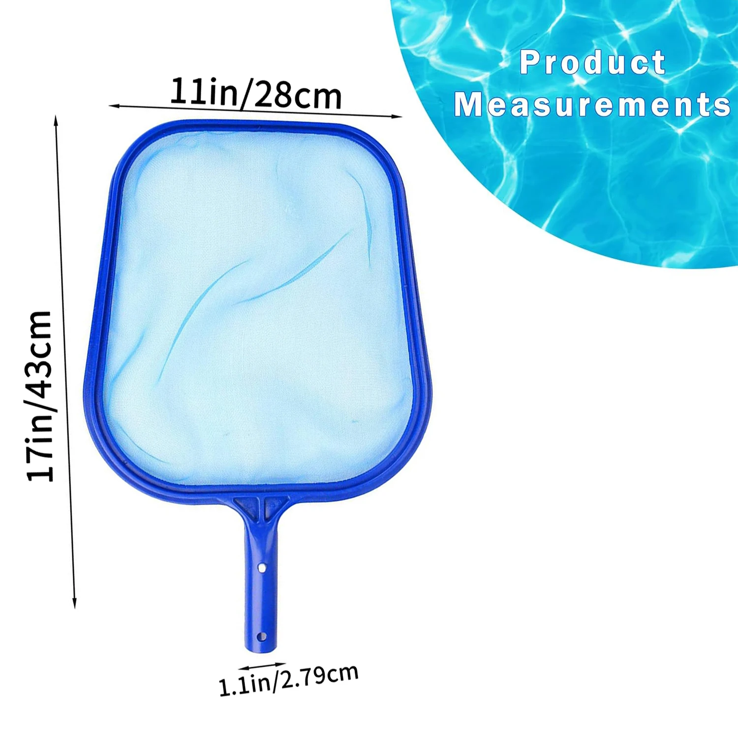 Rastrello per foglie professionale Borsa profonda Reti per pulizia piscina Spa Spazzatura Skimmer Rete per piscina Accessori per rete per pulizia piscina