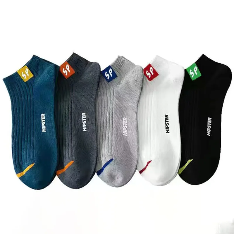 1/5 Pairs Summer Socks Cotton Socks Spring and Autumn Deodorant Sweat-absorbing Summer Thin Sports Mesh Breathable Socks