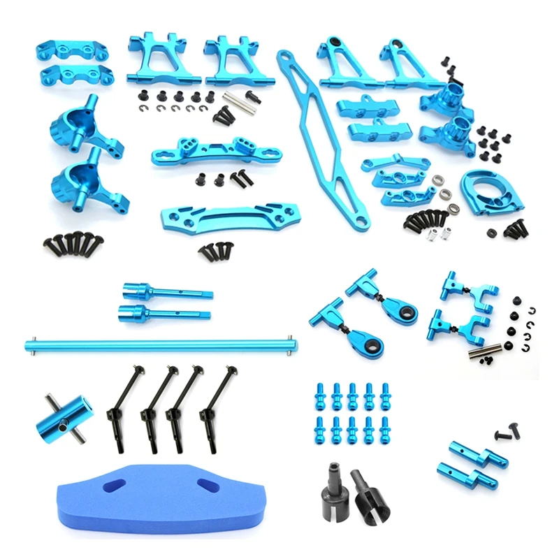 ●Metal Modification Accessory Kit Suspension Arms Steering Knuckle Set for TT02 TT-02 1/10 RC Car Upgrade Parts,1-ABFB
