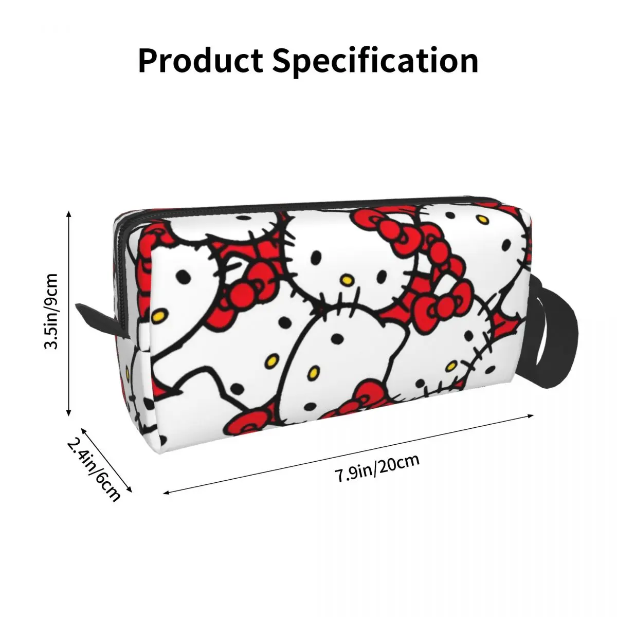 Hello Kitty Cute Makeup Bag For Necessaries Aesthetic Multi-purpose Cosmetic Bags Daily Graphic Woman Storage Organizers