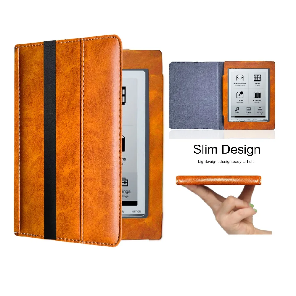 For Sony PRS-700 e-reader case,Flip Folio Anti-drop Durable Leather Shell Portable Protective Sleeve