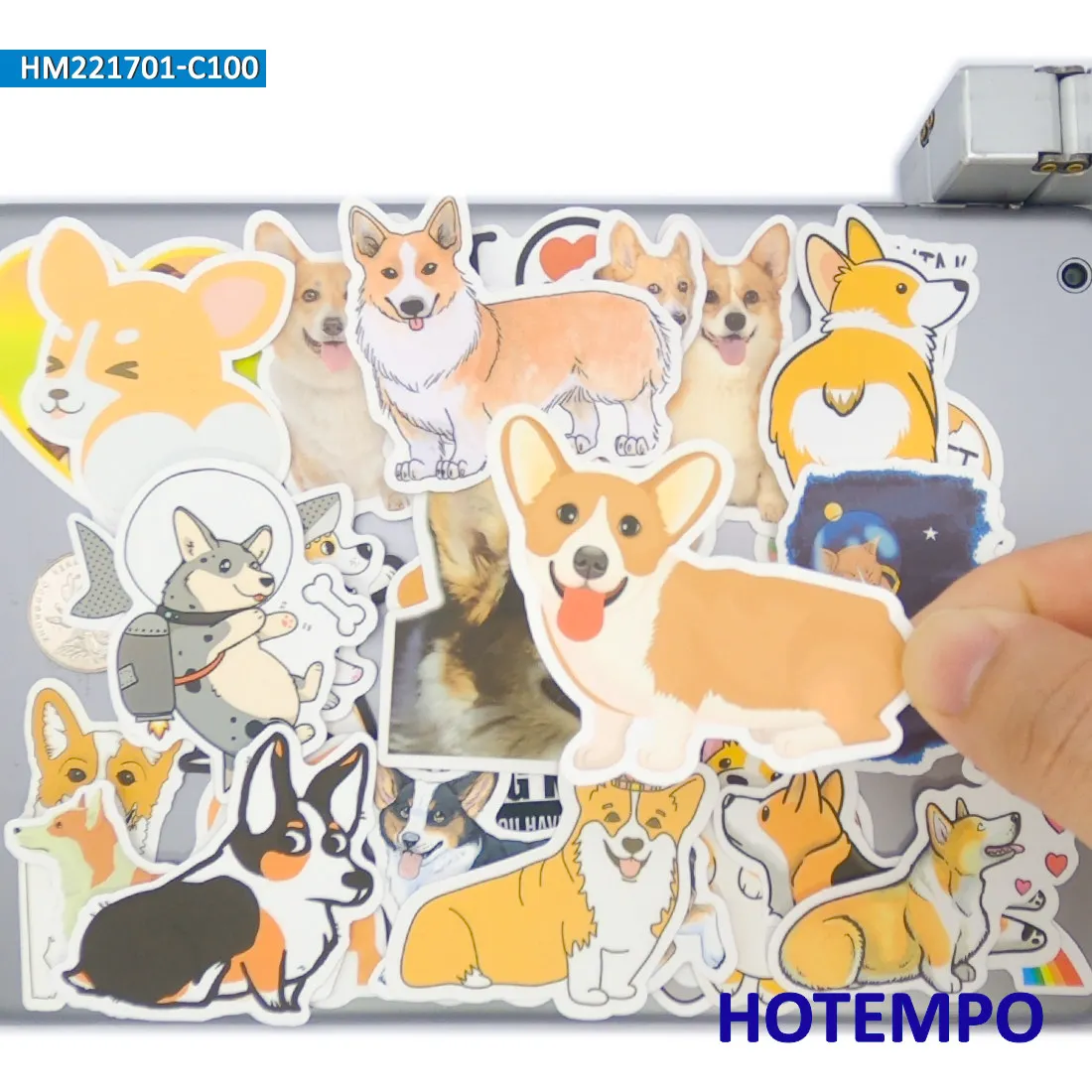 50/100Pieces Cartoon Animals Welsh Corgi Pembroke Cute Dog Stickers for Phone Scrapbook Luggage Cup Bike Car Laptop Sticker Toys