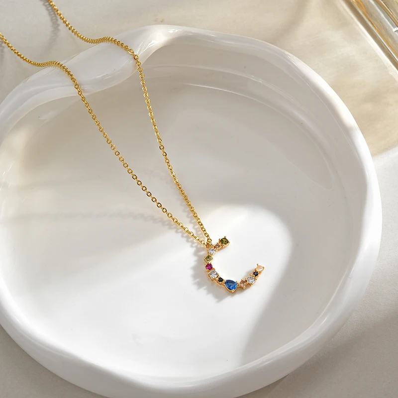 Women's 925 Silver Initial Necklace, Personalised Gift