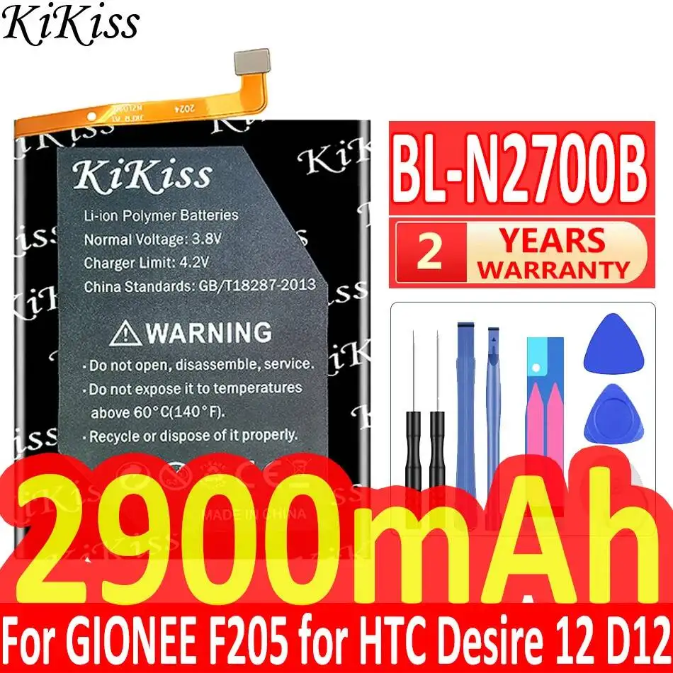 Аккумулятор для мобильного телефона BL-N2700B для Gionee F205 и HTC Desire 12 D12, высокая совместимость, 2900 мАч