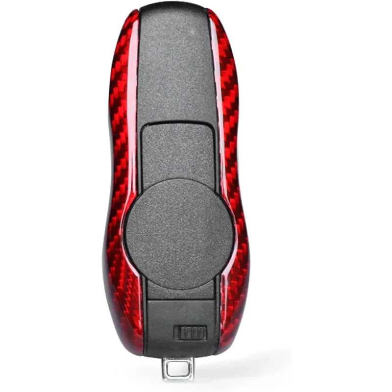 

Genuine Carbon Fiber Car 4 Buttons Remote Key Fob Case Shell Cover Universal Compatible For Porsche 911 Cayenne Panamera Etc.