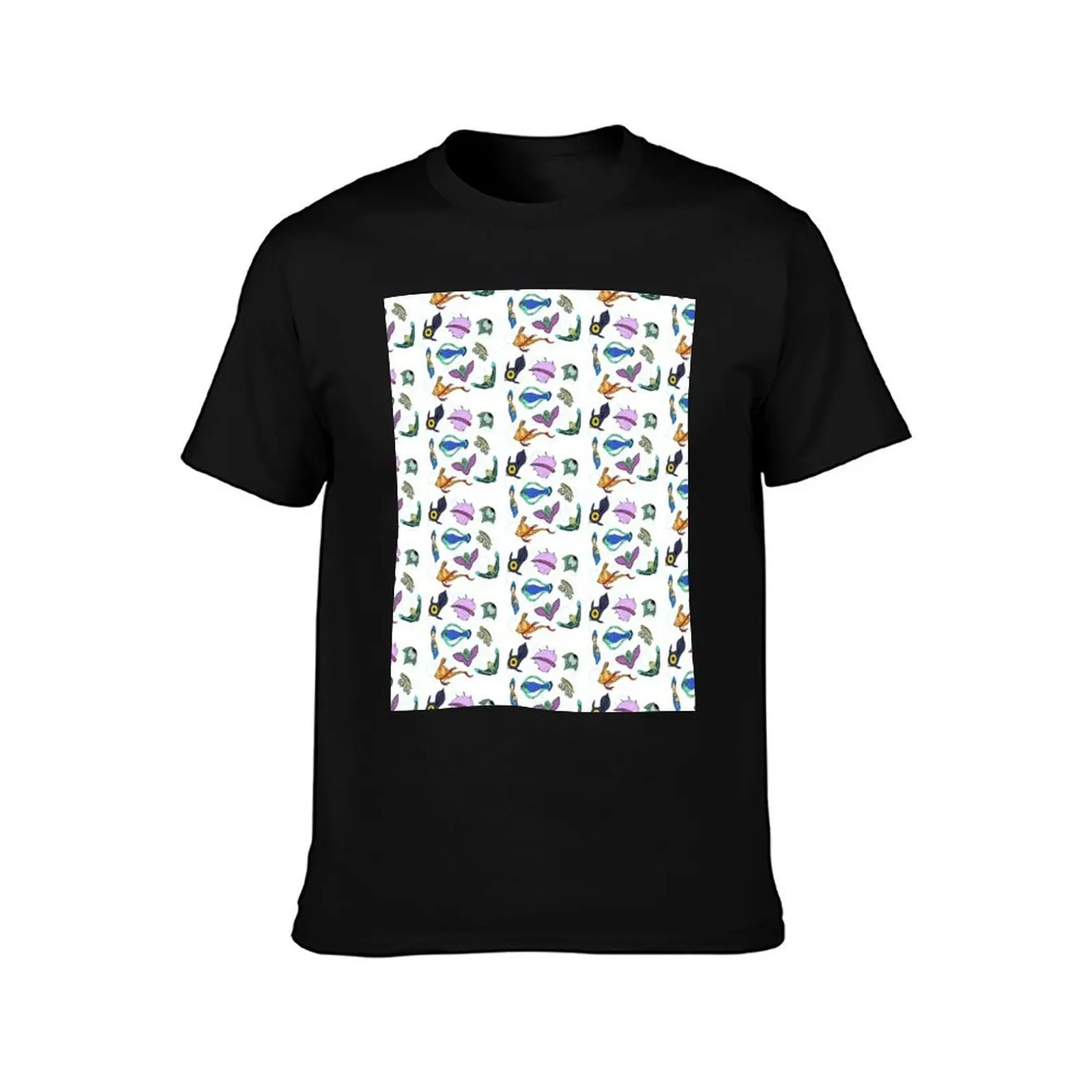 Subnautica- Fish T-Shirt Large Size Casual Tee Shirt T-Shirt