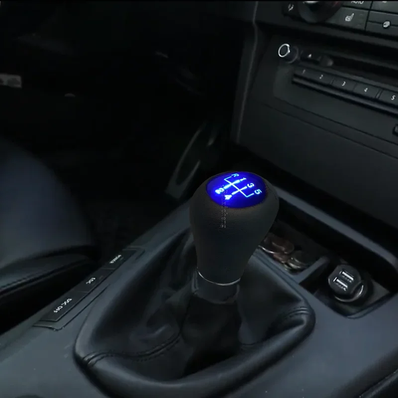 5/6 Speed Car LED Gear Shift Knob Head For BMW X6 Z5 M3 M4 M5 F20 F25 F26 F30 E23 E30 E32 E36 E38 E46 E52 E53 E60 E61 E63 E64