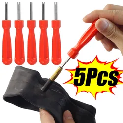 1/5 Stuks Bandenventiel Sleutel Sleutel Reparatie Tools Band Ventiel Kern Remove Removal Tools Kern Schroevendraaier Voor Auto Fiets Auto Gereedschap