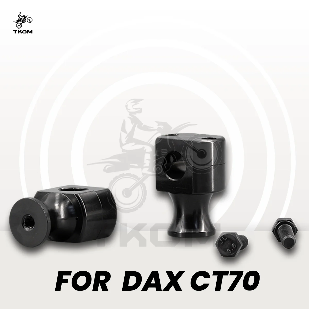 

CNC 50mm Height Handlebar Riser Clamp Kit For DAX CT70 Mini Trail MotorBike 7/8" 22mm Handle Bar Heightening Mount