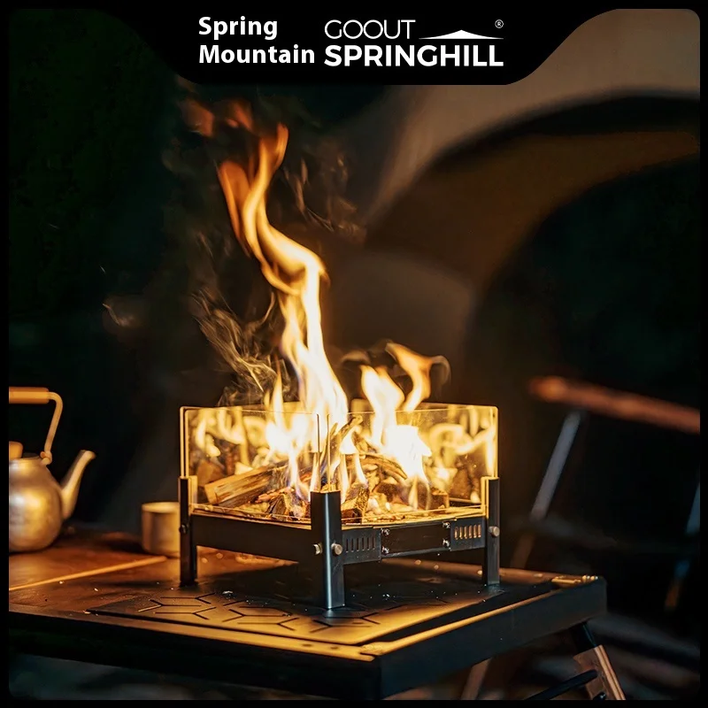 Hornillo Plegable Gooutspringhill – Estufa de Leña para Camping - imagen 2
