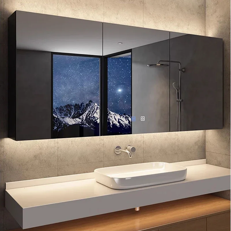 Minimalist Jewelry Mirror Closet Organizer Woman Mini Cosmetic Big Bedroom Furniture Cabinets Storage Espejo De Bolsillo Modern image 2