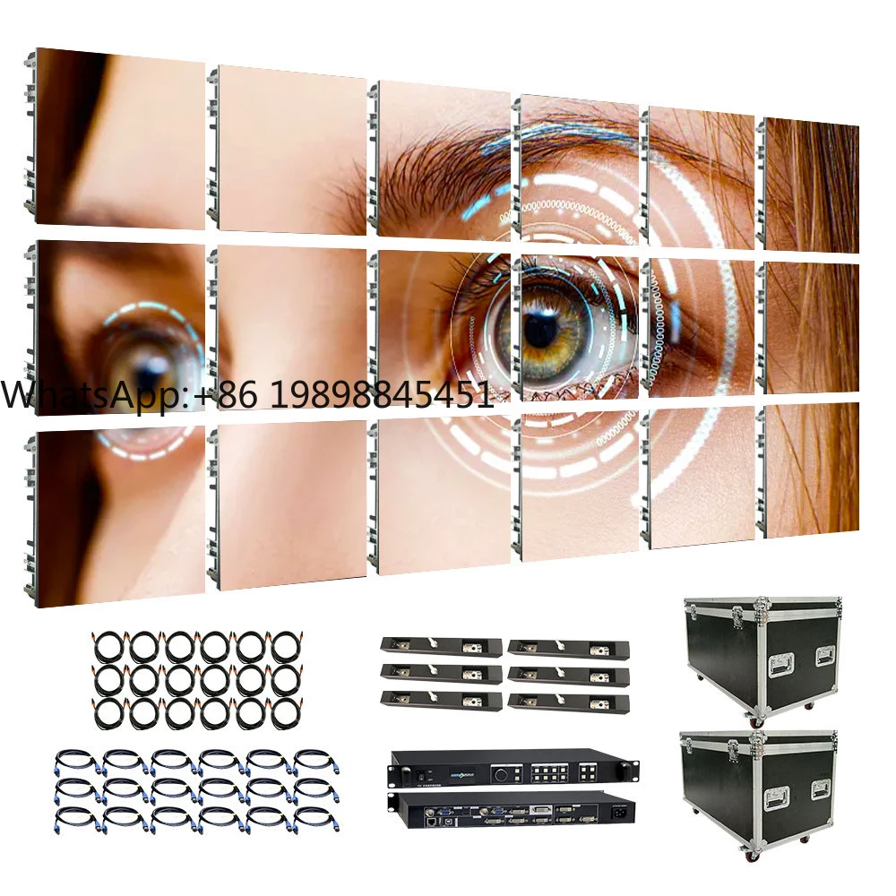 Easy Maintenance 4K 8K LED Screen Display OEM ODM  CE FCC ROHS IP65 P3.9 500*500mm LED Display Screen LED Video Wall