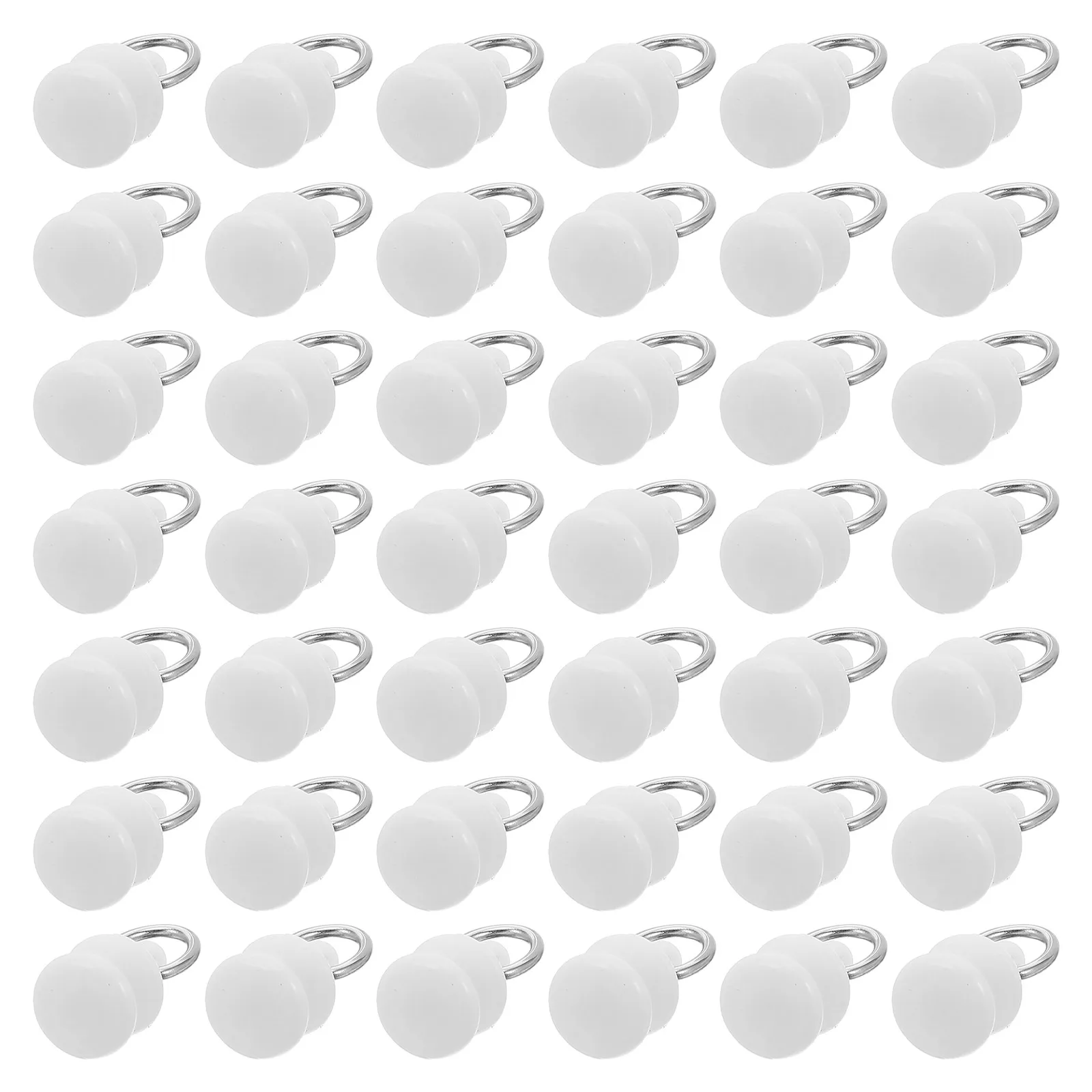 

100Pcs White Plastic Curtain Track Hooks for Easy Sliding on Rails Suitable for Various Home Setups Track Curtain Hooks