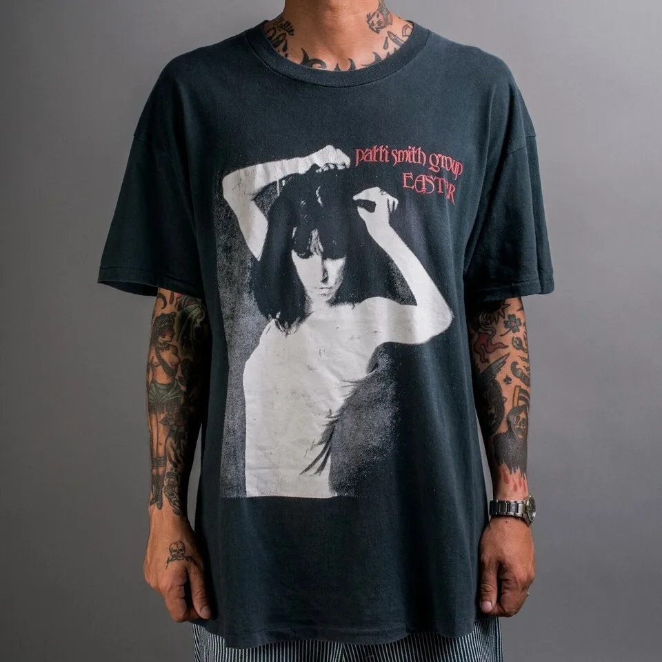 Image of Vintage 1980er Patti Smith Group T-Shirt, Musik-Shirt für Unisex