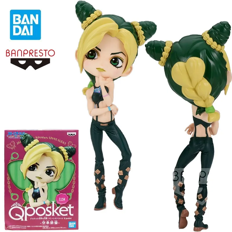 

BANDAI BANPRESTO Qposket Kujo Jorin Фигурки JOJO STONE OCEAN Аниме Пластиковая модель Набор игрушек для мальчиков Коллекция оригинальных коробок