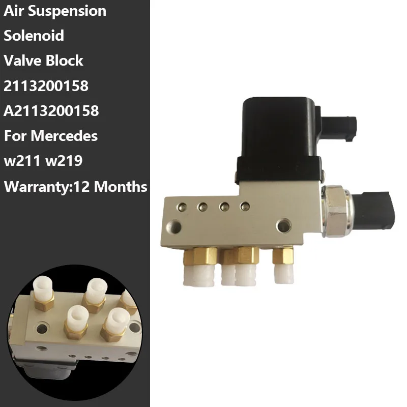 2113200158 A2113200158 Air Suspension Compressor Control Valve Block Suitable For Mercedes Benz W211 E320 E500 E55 CLS55 E63