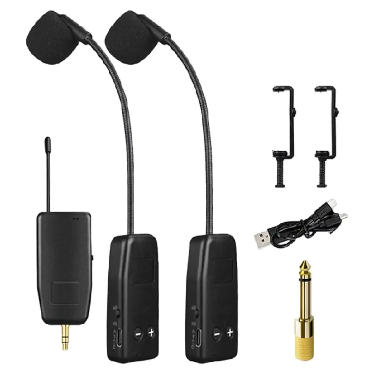 Wireless Microphone System for Cello - Clip-on Instrument Transmitter and Receiver Cello