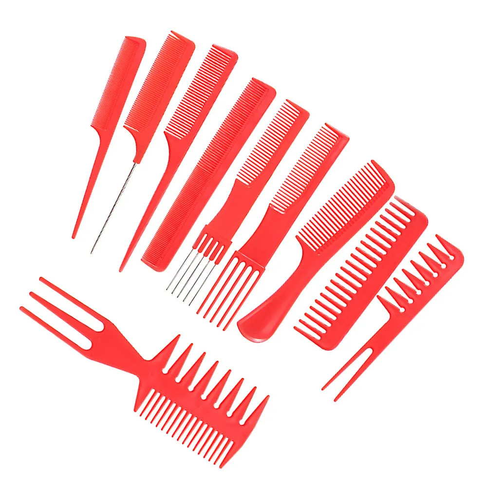 20Pcs Hair Salon Comb Set Creative Plastic Hairdressing Combs Smooth Teeth Comfortable Scalp Hair Comb for Daily Use 5