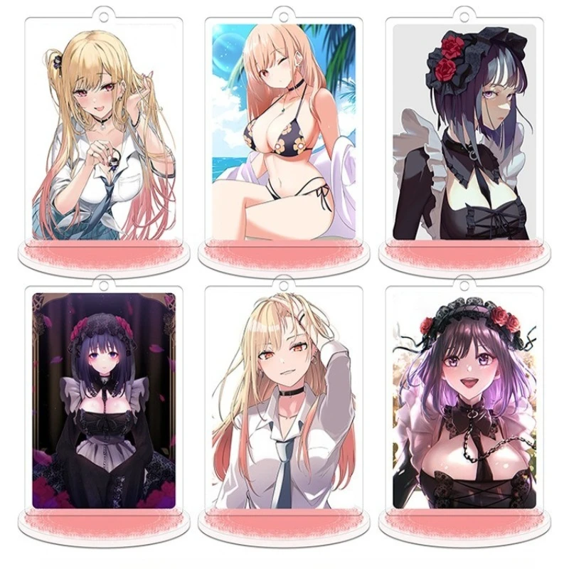 

8CM Kawaii My Dress Up Darling Series Acrylic Stand Cartoon Character Kitagawa Marin Cute Creativity Printing Stand Desktop Toy