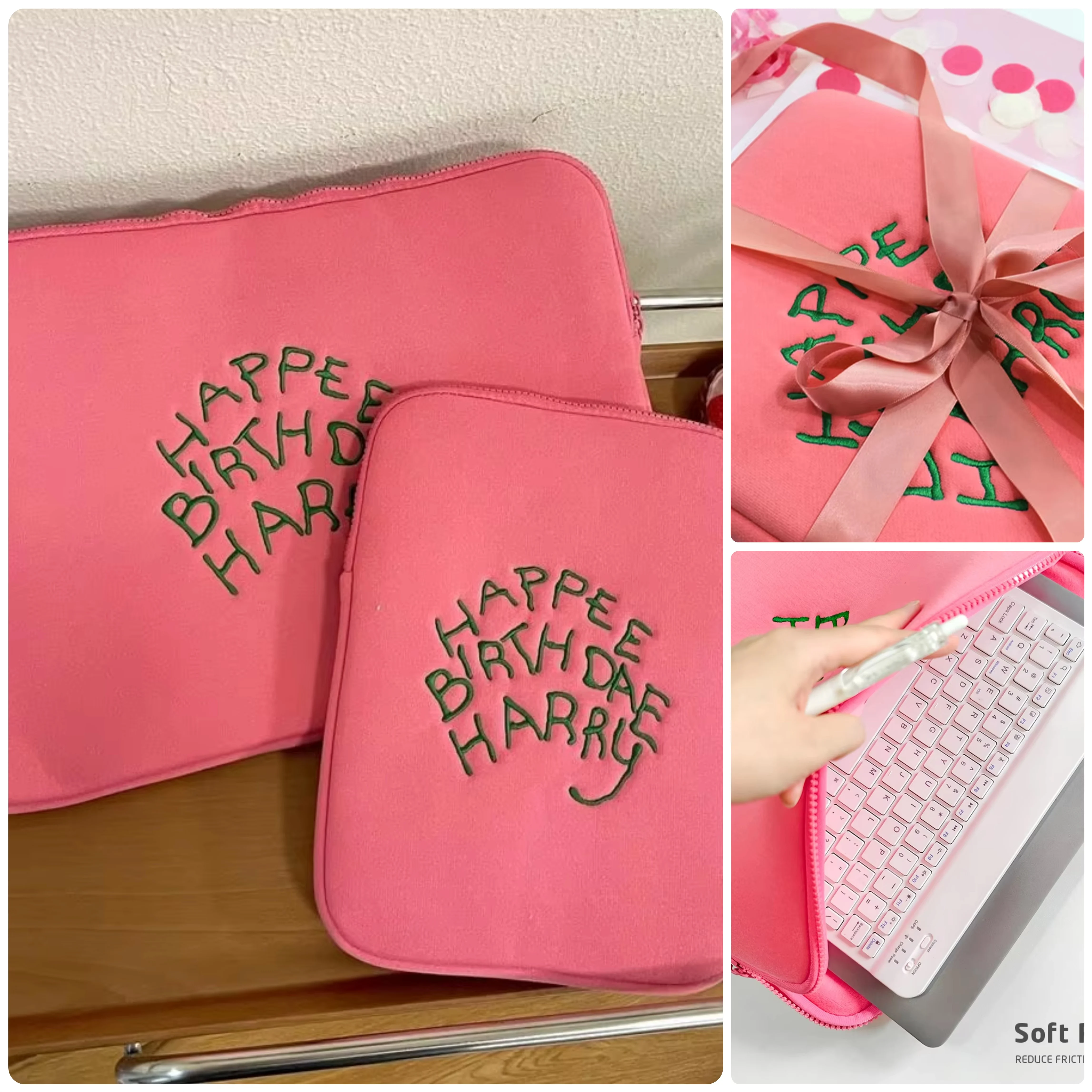 

Cute Laptop Sleeve 11 13 15 16 Inch Notebook Bag for MacBook Air Pro Samsung Lenovo HP Dell Computer Bag Ultrabook Tablet Case