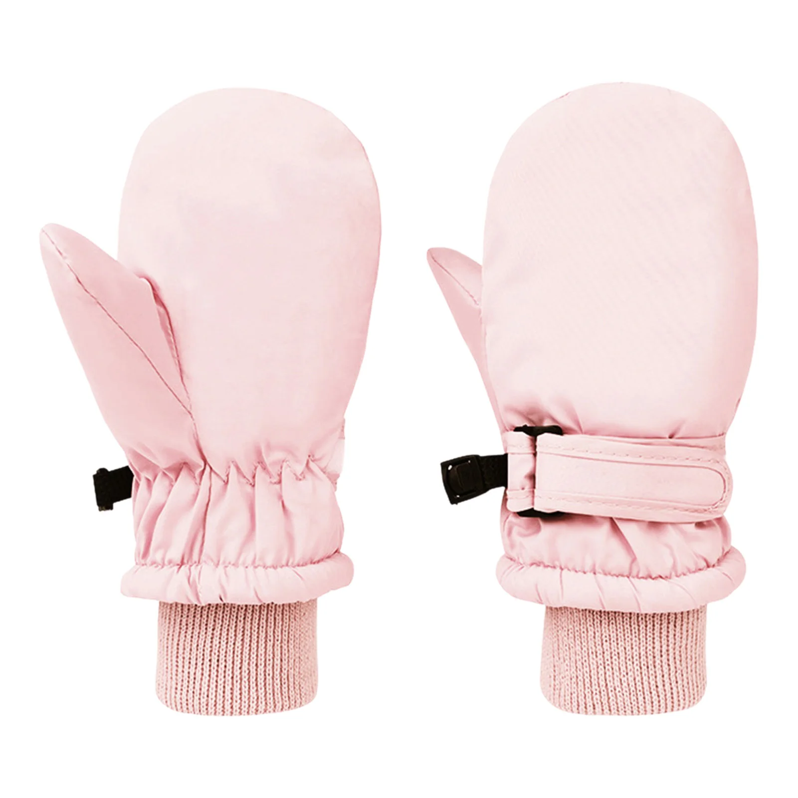 Baby Kids Fleece-Lined Thickened Warm Snow Ski Mittens Waterproof Windproof Gloves Spring Winter Skiing Costume Accessories