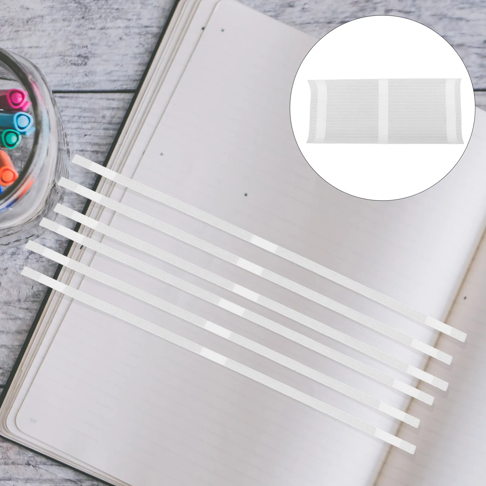 

50pcs Hot Melt Glue Strips 0.6Cm Width For Book Reports Contracts Documents Strong Adhesive Easy To Use Binding Supplies Thermal