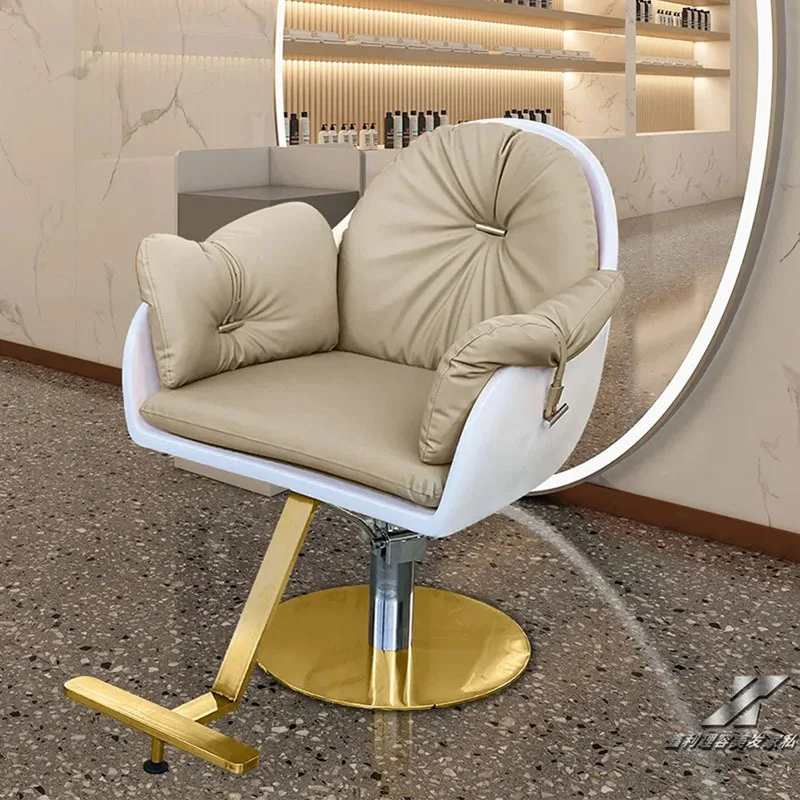 Beauty Dressing Barber Chair Luxury Woman Cosmetic Reclinerbarber Chair Makeup Comfort Sillas De Barberia Home Furniture