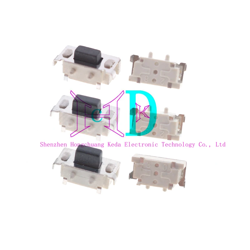 20pcs Touch switch 3 * 6 * 4.3MM side press switch with two pin pillar patch button switch, toy touch connector