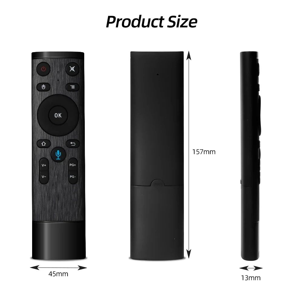 Air Mouse Remote Q5 2.4G Wireless Voice Remote Control for Smart TV Android Box Projector